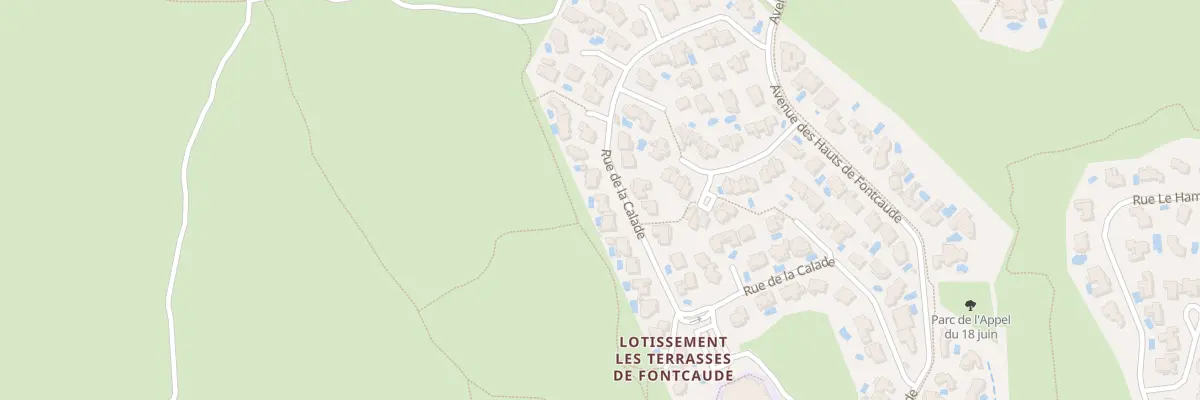 Plan du 25 Rue de la Calade à Juvignac