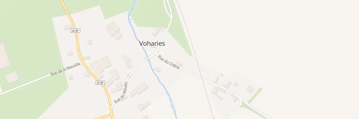 Plan du 4 Rue du Chene à Voharies