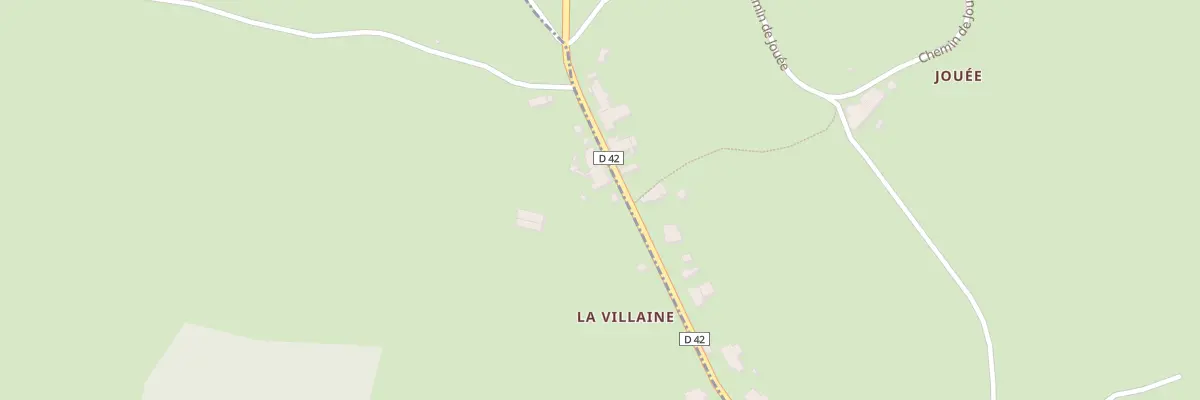 Plan du 84 La Villaine à Pouques-Lormes