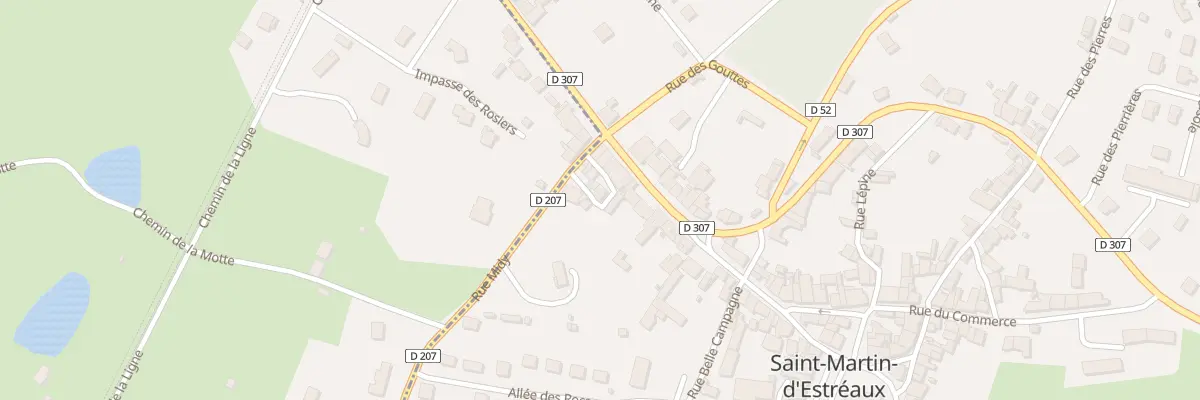 Plan du 4 Pas Midy à Saint-Martin-d’Estréaux