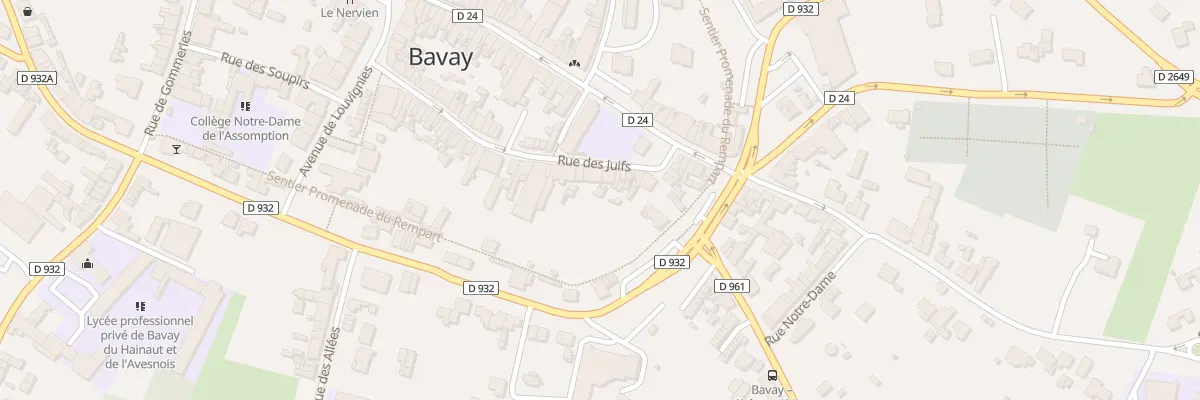 Plan du 54 Rue des Juifs à Bavay