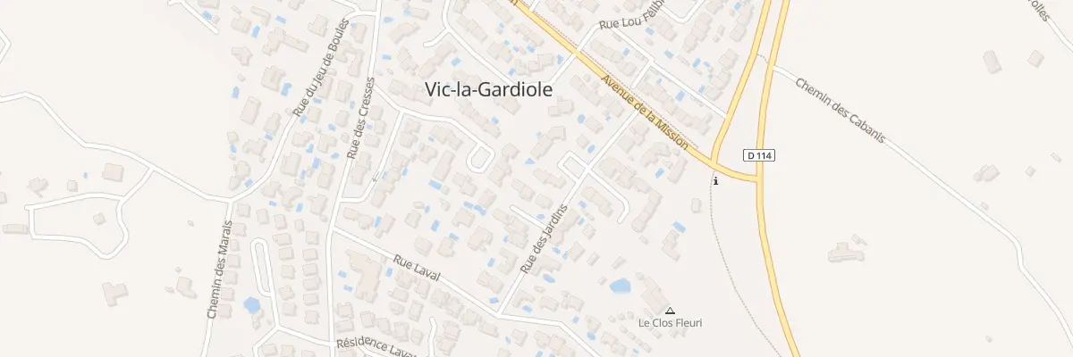 Plan du 12 Rue des Jardins à Vic-la-Gardiole
