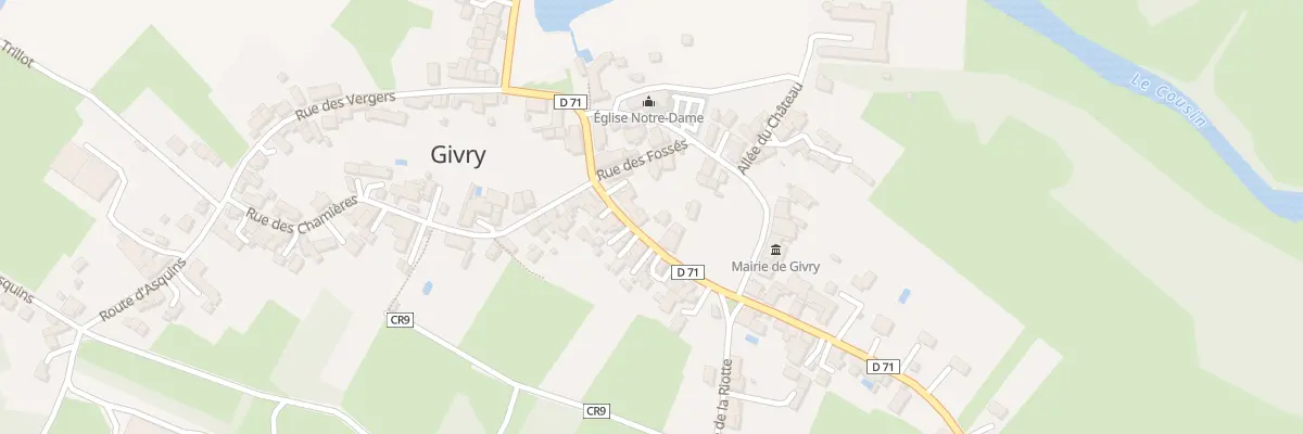 Plan du 9 Gr Grande Rue à Givry
