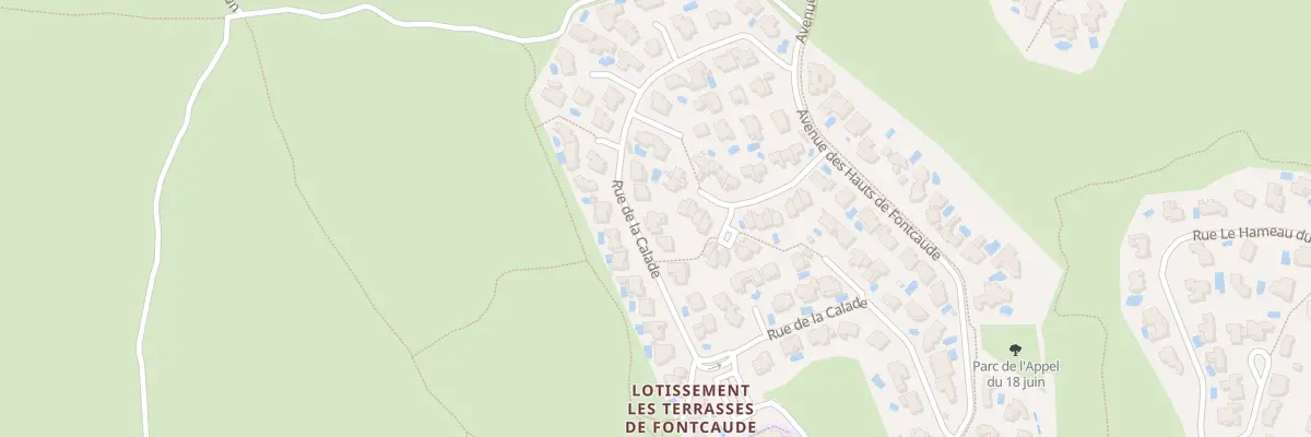 Plan du 38 Rue de la Calade à Juvignac