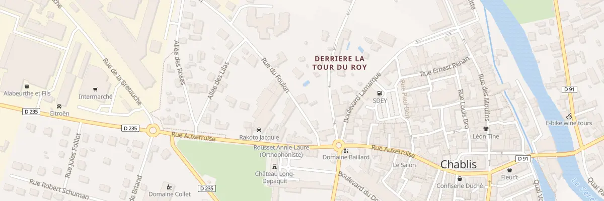 Plan du 6 Rue du Foulon à Chablis