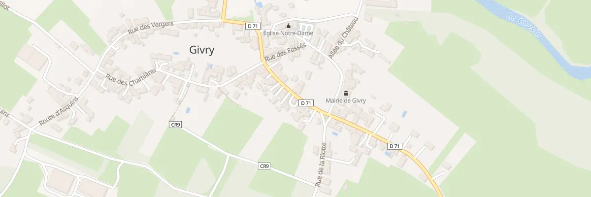 Plan du 28 Gr Grande Rue à Givry