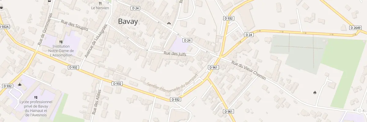 Plan du 58 Rue des Juifs à Bavay