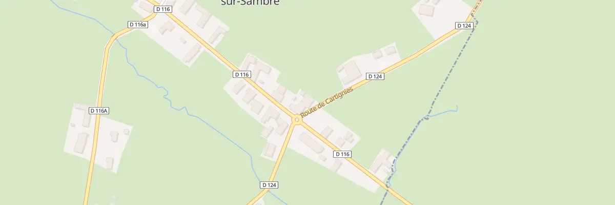 Plan du 1 Rte de Cartignies à Beaurepaire-sur-Sambre