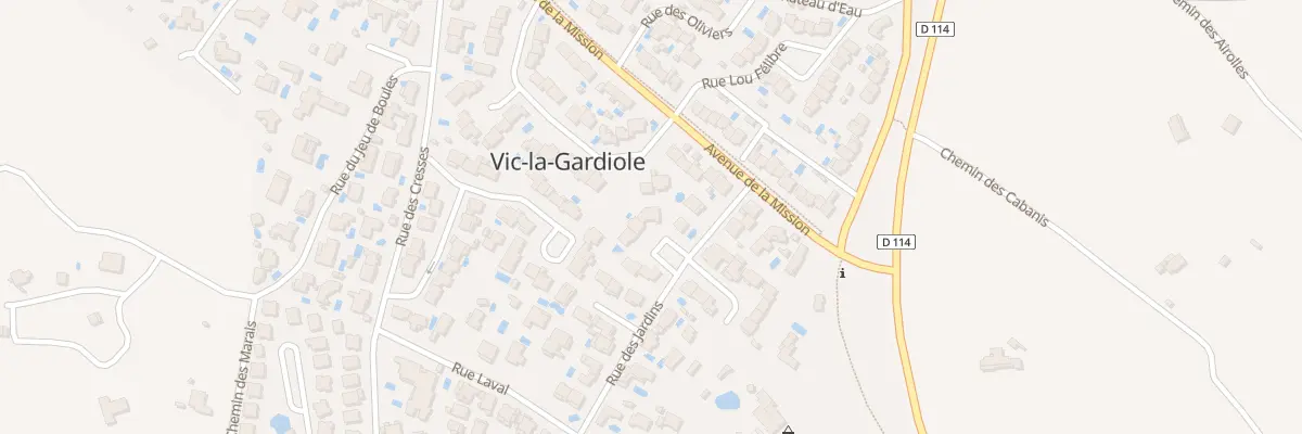 Plan du 6 Rue des Jardins à Vic-la-Gardiole
