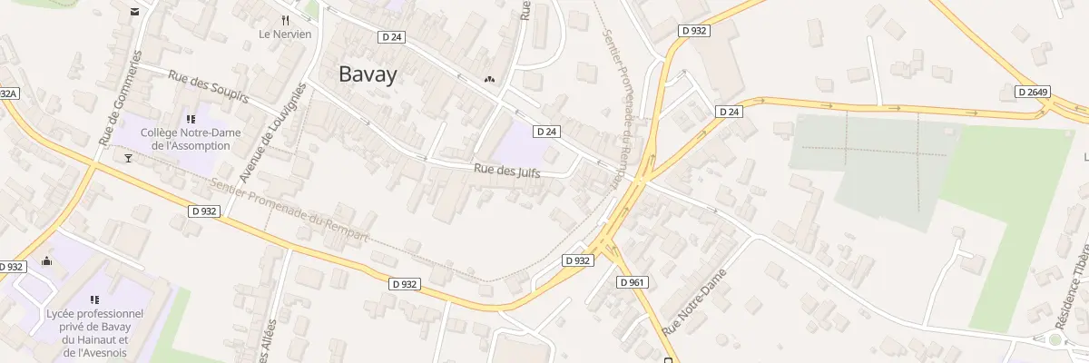 Plan du 62 Rue des Juifs à Bavay