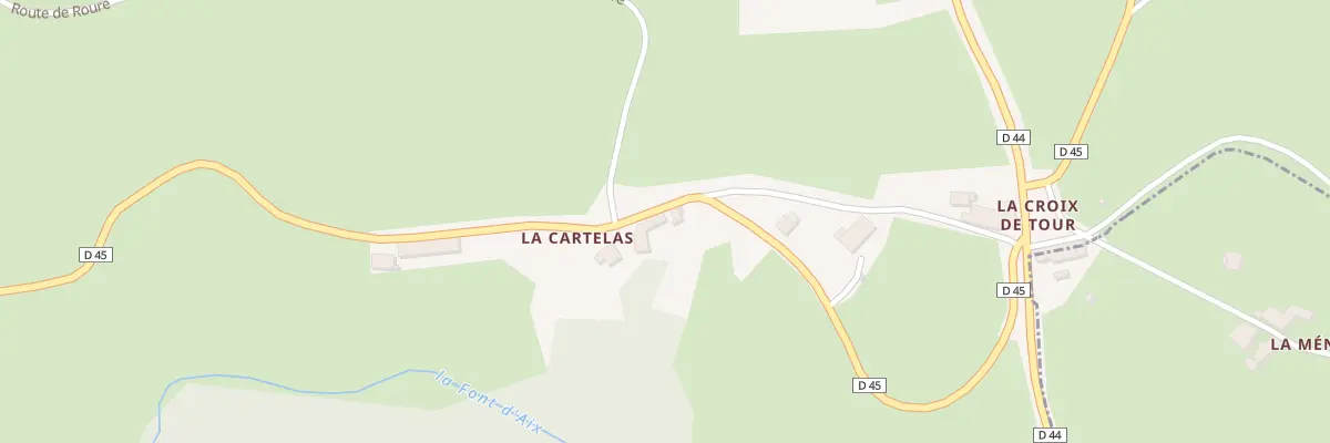 Plan du 1990 Rte de la Croix de Tour à Chausseterre