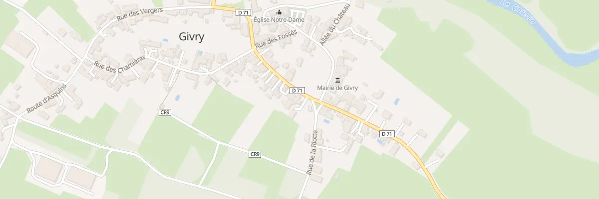 Plan du 32 Gr Grande Rue à Givry