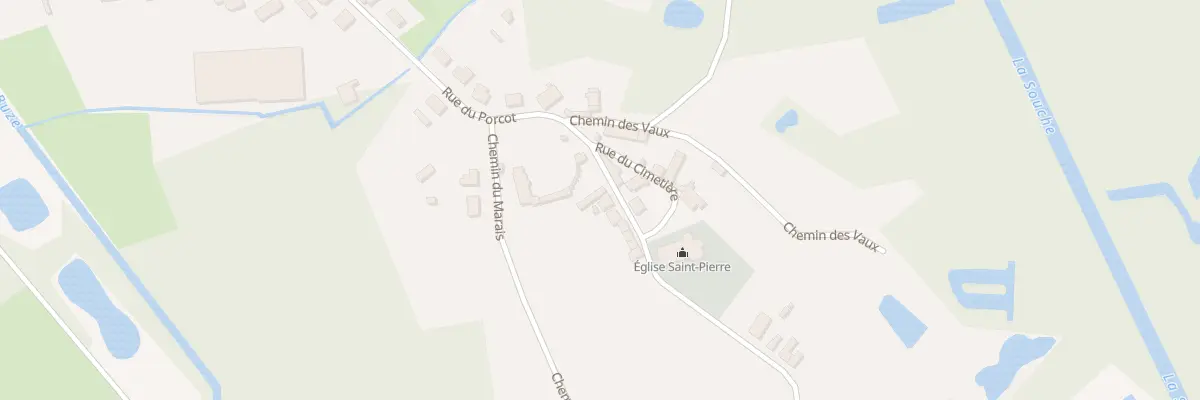 Plan du 2 Che Dit du Canal à Pierrepont