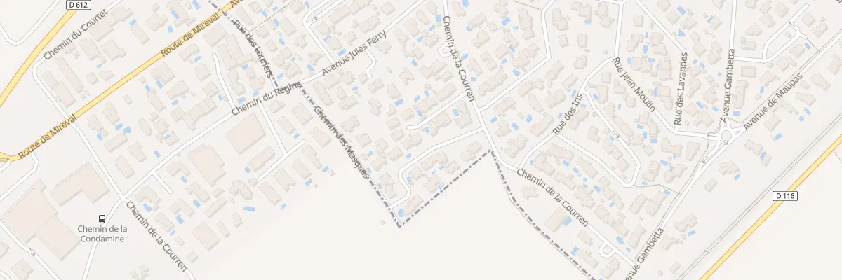 Plan du 8 Rue de la Treille à Mireval
