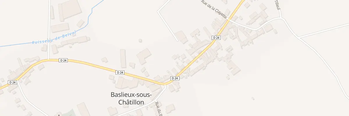 Plan du 5 Rue Valentine Regnier à Baslieux-sous-Châtillon