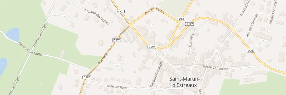 Plan du 25 Ancienne RN7 à Saint-Martin-d’Estréaux