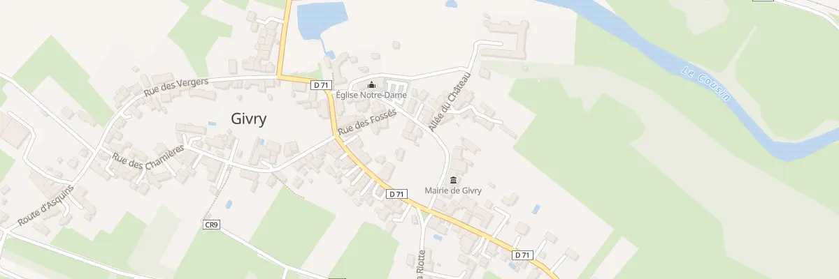 Plan du 6 Rue du Mal Perthuis à Givry