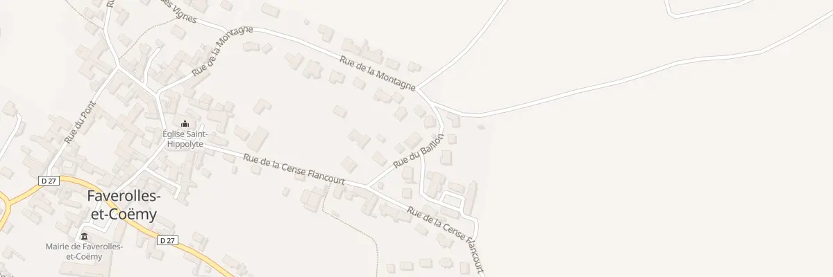 Plan du 3 Rue du Baillon à Faverolles-et-Coëmy