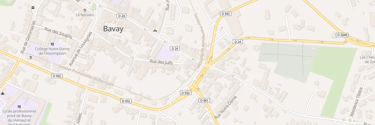 Plan du 72 Rue des Juifs à Bavay