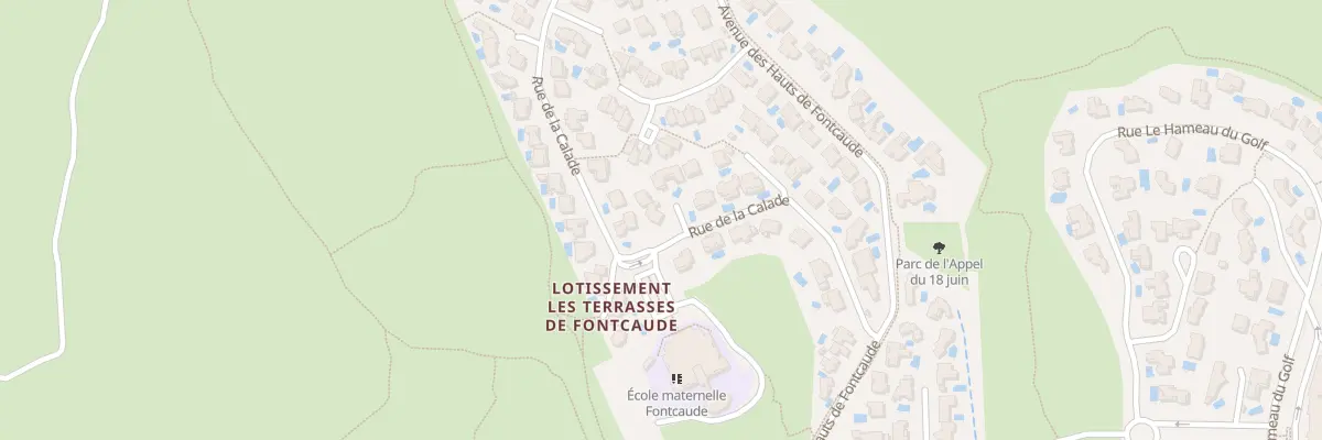 Plan du 28 Rue de la Calade à Juvignac