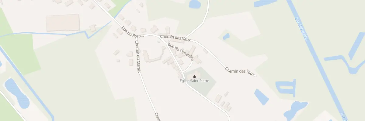 Plan du 3 Che Dit du Canal à Pierrepont
