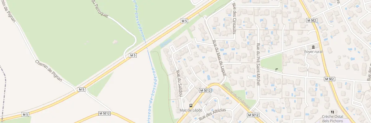 Plan du 10T Rue du Salidou à Lavérune