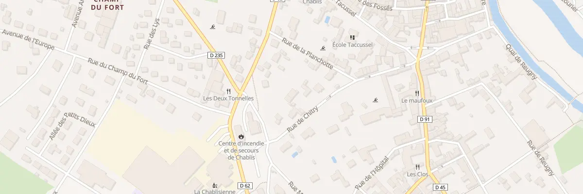 Plan du 20 Rue de Chitry à Chablis