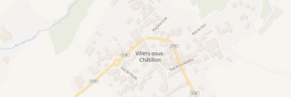 Plan du 28 Rue du Chateau - Villers Chati à Cœur-de-la-Vallée