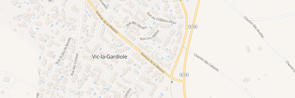 Plan du 17 Av de la Mission à Vic-la-Gardiole