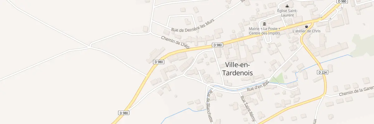 Plan du 2 Rue de Geronde à Ville-en-Tardenois