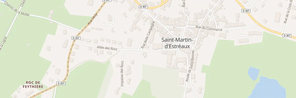 Plan du 4 Rue Vizier à Saint-Martin-d’Estréaux