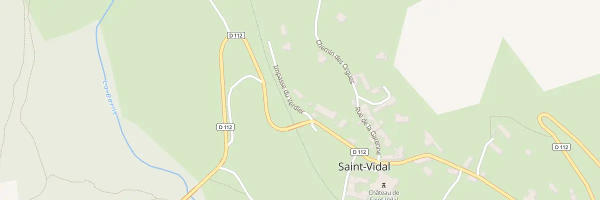 Plan du 5025 Le Bourg à Saint-Vidal