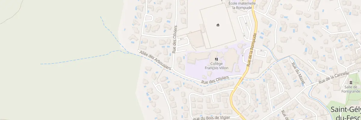 Plan du 531 Rue des Oliviers à Saint-Gély-du-Fesc