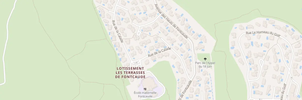 Plan du 20 Rue de la Calade à Juvignac