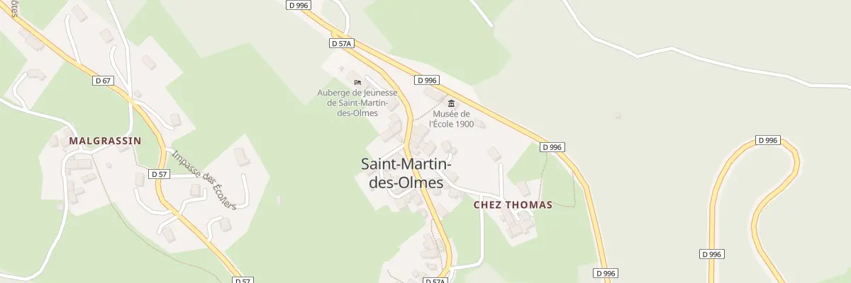 Plan du 5130 Le Bourg à Saint-Martin-des-Olmes