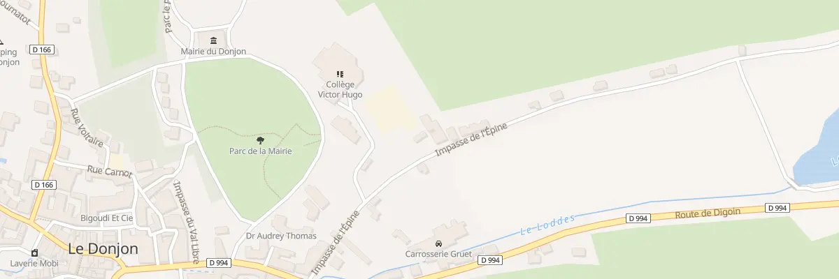 Plan du 17 Rue de l’Epine au Donjon