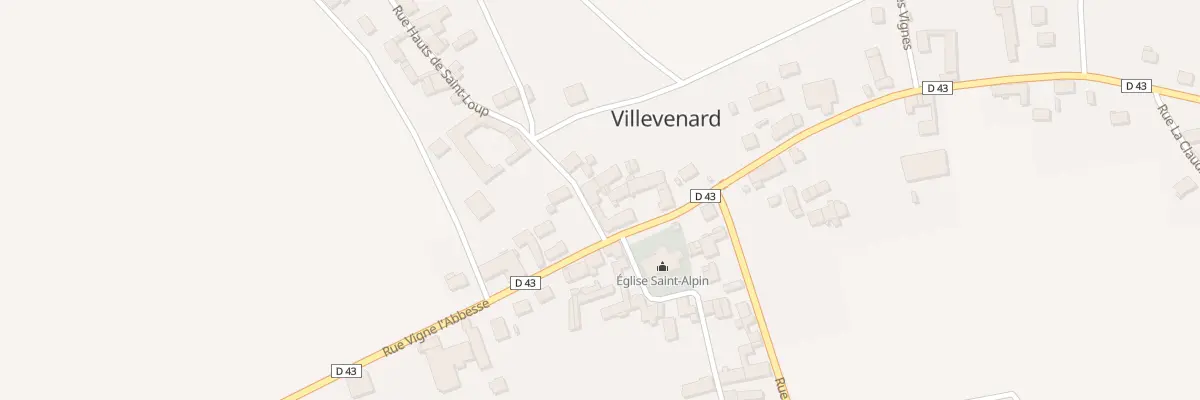 Plan du 1 Rue Hauts de Saint Loup à Villevenard