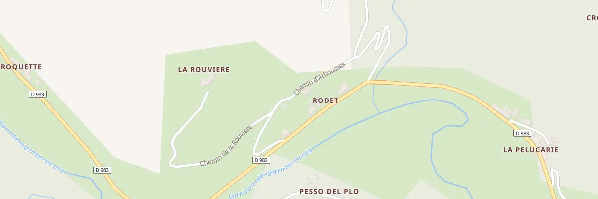 Plan du 5135 La Rouviere à Moissac-Vallée-Française