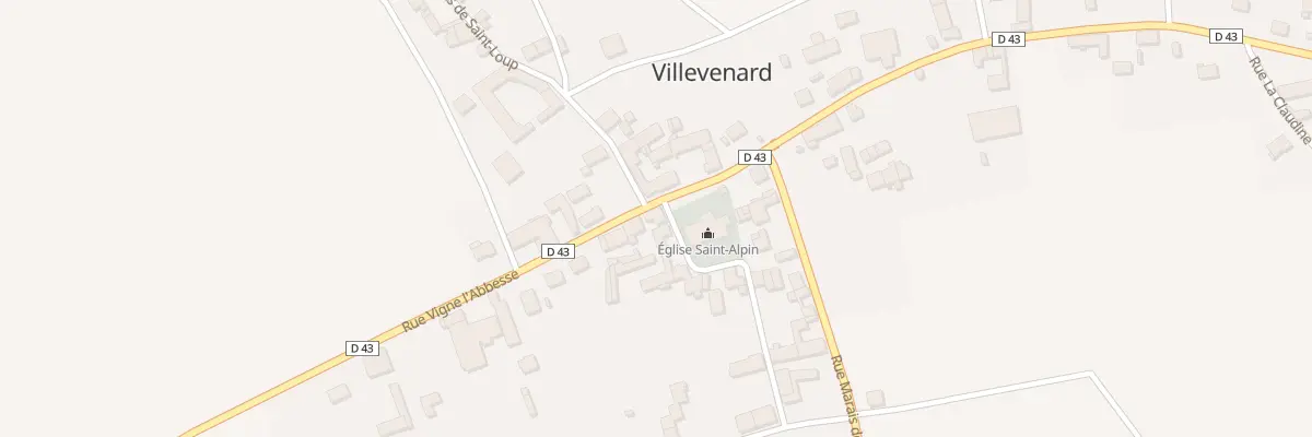 Plan du 17 Rue Vigne l’Abbesse à Villevenard