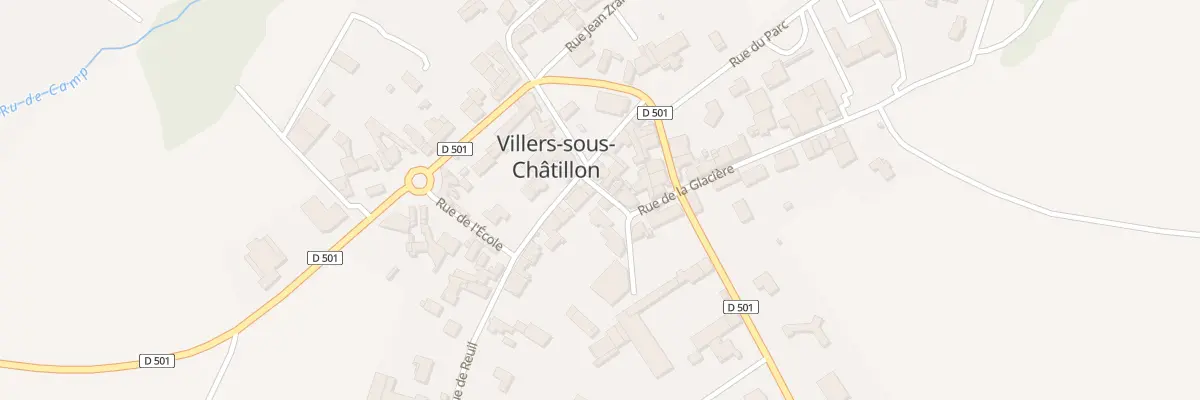 Plan du 65 Rue du Chateau - Villers Chati à Cœur-de-la-Vallée