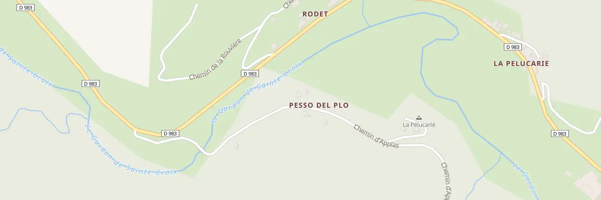 Plan du 5137 Pesso Del Plo à Moissac-Vallée-Française