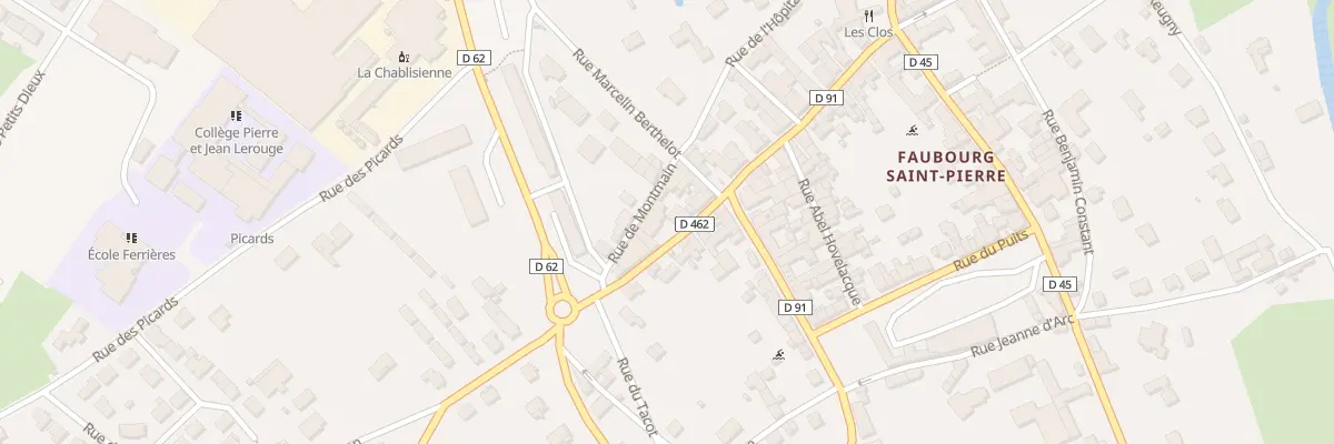 Plan du 3 Rue de Montmain à Chablis
