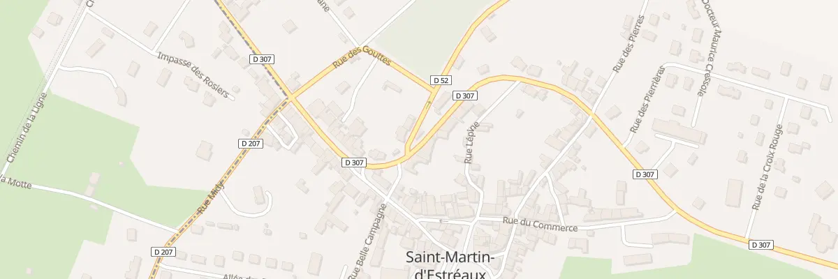 Plan du 2 Rue de la Gare à Saint-Martin-d’Estréaux