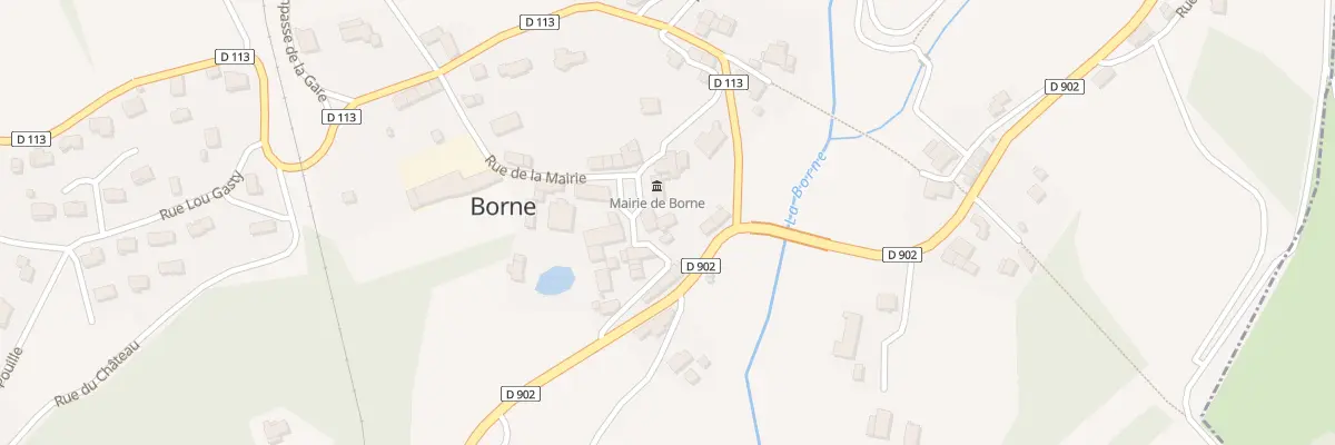 Plan du 21 Rue de la Mairie à Borne