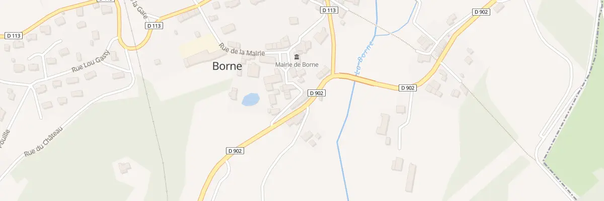 Plan du 12 Rte Nationale à Borne