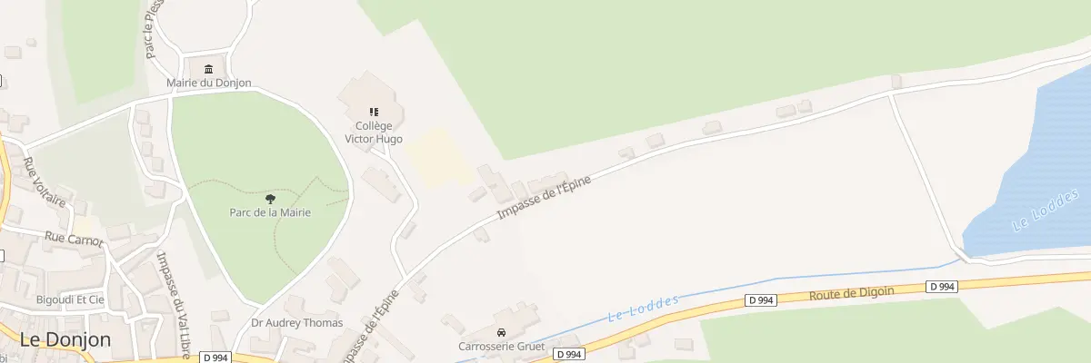 Plan du 23 Rue de l’Epine au Donjon