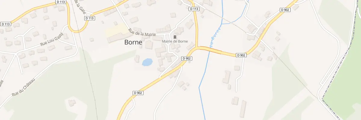 Plan du 5044 Le Bourg à Borne