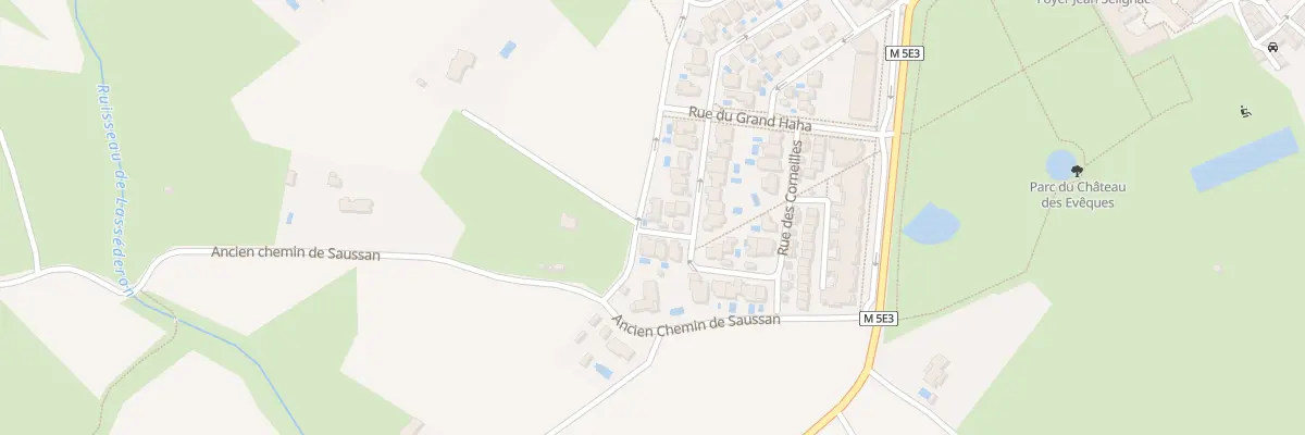 Plan du 6 Pas de la Tourtouliere à Lavérune