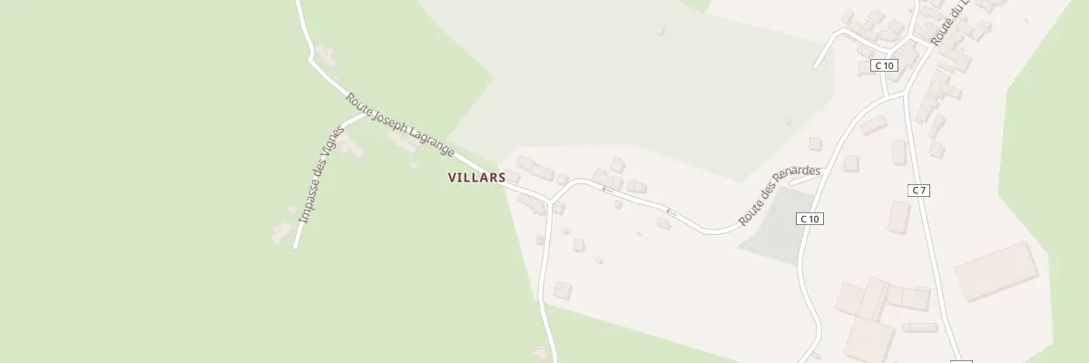 Plan du 188 Villars à Saint-Péreuse