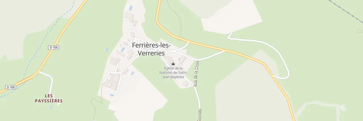Plan du 5040F Pl de l’Eglise à Ferrières-les-Verreries
